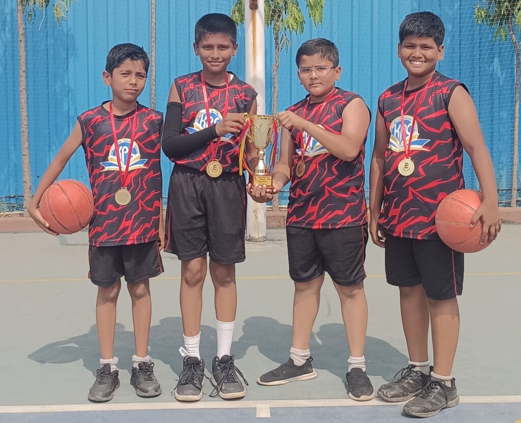 First place, inter-school basketball