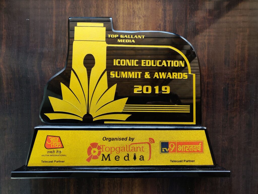 The Iconic Education Summit and Awards 2019 trophy
